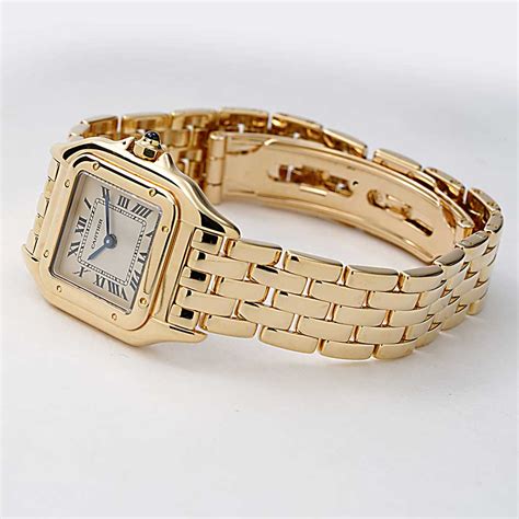 cartier 18k watch|cartier panthere watch pre owned.